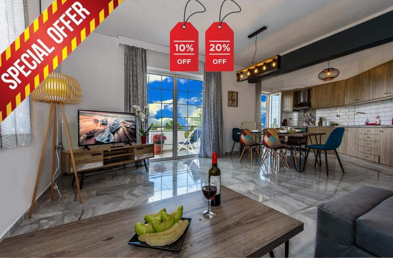 Platanias Villa Spyros Ngoại thất bức ảnh
